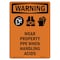 Signmission OSHA Sign, Wear Proper PPE When, 5in X 3.5in, 3.5" W, 5" H, Portrait, PK10, OS-WS-D-35-V-13733-10PK OS-WS-D-35-V-13733-10PK - alternate 1